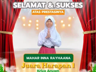 Mahar Inna Rayhaana Harumkan SDN Grogol 01, Mengukir Prestasi di Ajang FLS3SN