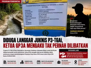 Diduga PKS Program P3-TGAI di Desa Sukamakmur Tidak Sesuai Juknis, Ketua GP3A Mengaku Tidak Pernah Dilibatkan