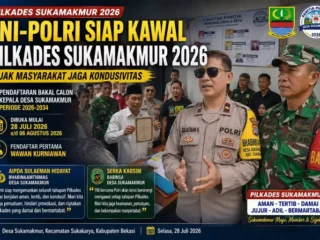 TNI-Polri Siap Kawal Pilkades Sukamakmur 2026, Bhabinkamtibmas dan Babinsa Ajak Warga Jaga Kondusivitas