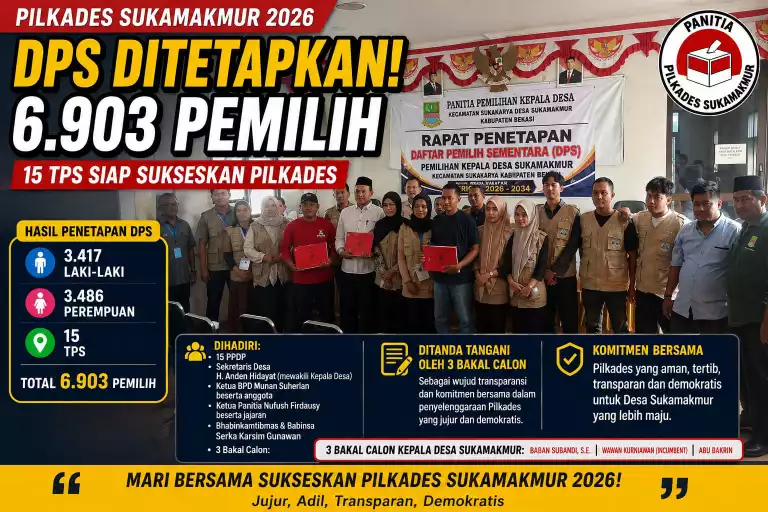 Pemilih Pilkades Sukamakmur